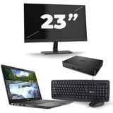 Dell Latitude 5300 - Intel Core i7-8e Generatie - 13 inch - 16GB RAM - 512GB SSD - Windows 11 + 1x 23 inch Monitor Nette Staat