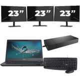 Fujitsu LIFEBOOK U7311 - Intel Core i5-11e Generatie - 13 inch - 16GB RAM - 256GB SSD - Windows 11 Home + 3x 23 inch Monitor Nette Staat