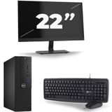 Dell Optiplex 3050 SFF - Intel Core i5-7e Generatie - 8GB RAM - 256GB SSD - Windows 11 + 1x 22 inch Monitor Nette Staat