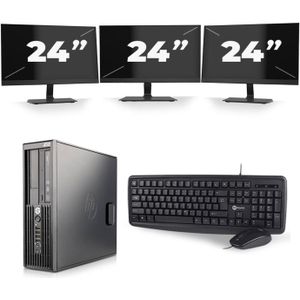 HP Z220 Workstation SFF - Intel Core i7-2e Generatie - 16GB RAM - 512GB SSD - Windows 10 + 3x 24 inch Monitor Nette Staat
