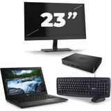 Dell Latitude 5490 - Intel Core i5-8e Generatie - 14 inch - 16GB RAM - 256GB SSD - Windows 11 + 1x 23 inch Monitor Nette Staat