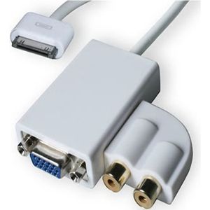 Apple iPad dock connector naar VGA + Audio kabel