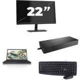 Fujitsu Lifebook A3510 - Intel Core i3-10e Generatie - 15 inch - 16GB RAM - 256GB SSD - Windows 11 Home + 1x 22 inch Monitor Nette Staat