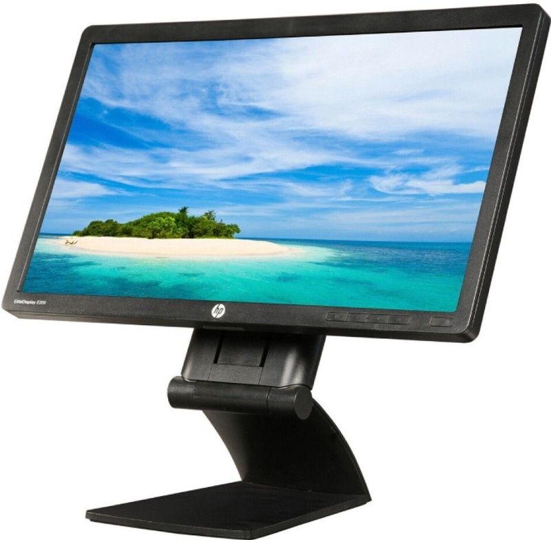 HP EliteDisplay E201 - 20 inch - 1600x900 - DP - DVI - VGA - Zwart Nette Staat