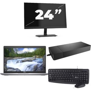 Dell Latitude 5420 - Intel Core i7-11e Generatie - 14 inch - 16GB RAM - 256GB SSD - Windows 11 + 1x 24 inch Monitor Zichtbare schade