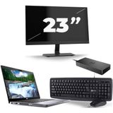 Dell Latitude 5410 - Intel Core i7-10e Generatie - 14 inch - 16GB RAM - 256GB SSD - Windows 11 + 1x 23 inch Monitor Nette Staat