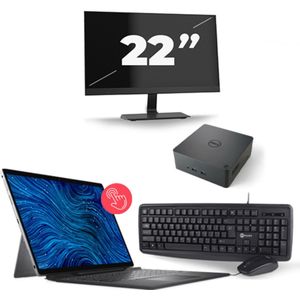 Dell Latitude 7320 - Intel Core i7-11e Generatie - 13 inch - 32GB RAM - 256GB SSD - Windows 11 Home + 1x 22 inch Monitor Zichtbaar gebruikt