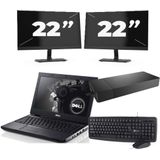 Dell Precision 3350 - Intel Core i7-10e Generatie - 15 inch - 16GB RAM - 256GB SSD - Windows 11 + 2x 22 inch Monitor Zichtbaar gebruikt