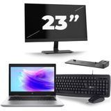 HP ProBook 640 G5 - Intel Core i5-8e Generatie - 14 inch - 16GB RAM - 256GB SSD - Windows 11 + 1x 23 inch Monitor Zichtbaar gebruikt