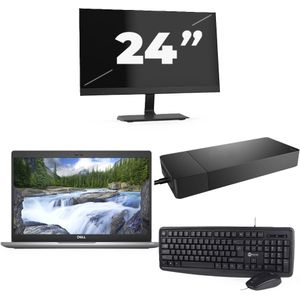 Dell Latitude 5320 - Intel Core i3-11e Generatie - 13 inch - 16GB RAM - 256GB SSD - Windows 11 Home + 1x 24 inch Monitor Zichtbaar gebruikt