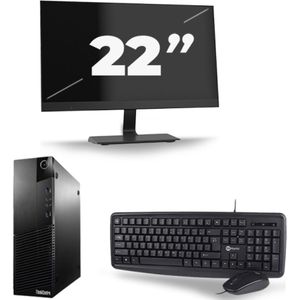 Lenovo ThinkCentre M93p USFF - Intel Core i7-4e Generatie - 16GB RAM - 256GB SSD - Windows 10 + 1x 22 inch Monitor Nette Staat