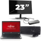 Fujitsu LifeBook U747 - Intel Core i5-6e Generatie - 14 inch - 8GB RAM - 256GB SSD - Windows 11 + 1x 23 inch Monitor Zichtbaar gebruikt