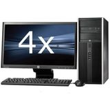 HP Elite 8200 Tower - Intel Pentium G630 - 4GB - 500GB HDD + Dual 4x 24" Widescreen LCD - Win 10