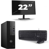 Dell Optiplex 3080 Micro USFF - Intel Core i5-10e Generatie - 16GB RAM - 256GB SSD - Windows 11 + 1x 22 inch Monitor Nette Staat