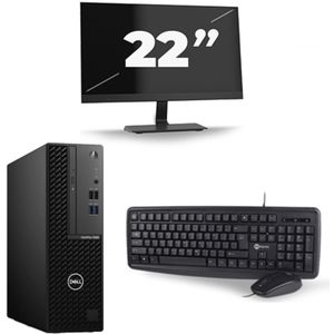 Dell Optiplex 3080 Micro USFF - Intel Core i5-10e Generatie - 16GB RAM - 256GB SSD - Windows 11 + 1x 22 inch Monitor Nette Staat