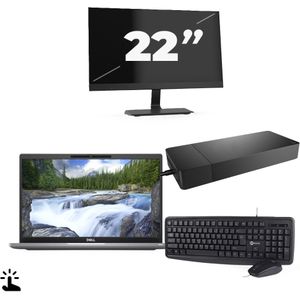 Dell Latitude 7320 - Intel Core i5-11e Generatie - 13 inch - Touch - 16GB RAM - 256GB SSD - Windows 11 Home + 1x 22 inch Monitor Zichtbare schade