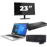 HP ProBook 430 G8 - Intel Core i5-11e Generatie - 13 inch - 16GB RAM - 256GB SSD - Windows 11 Home + 1x 23 inch Monitor Zichtbare schade
