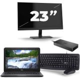 Dell Latitude 3310 - Intel Core i3-8e Generatie - 13 inch - 8GB RAM - 256GB SSD - Windows 11 + 1x 23 inch Monitor Zichtbaar gebruikt