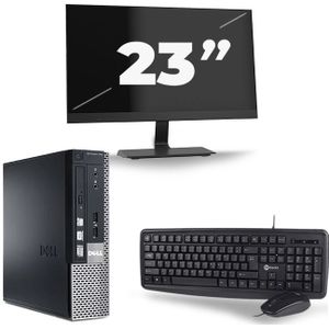 Dell Optiplex 790 USFF - Intel Core i5-2e Generatie - 8GB RAM - 256GB SSD - Windows 10 + 1x 23 inch Monitor Nette Staat