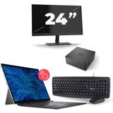 Dell Latitude 7320 - Intel Core i7-11e Generatie - 13 inch - 16GB RAM - 256GB SSD - Windows 11 Home + 1x 24 inch Monitor Zichtbaar gebruikt
