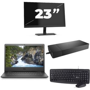 Dell Vostro 3400 - Intel Core i5-11e Generatie - 14 inch - 8GB RAM - 256GB SSD - Windows 11 Home + 1x 23 inch Monitor Nette Staat