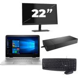 Lenovo ThinkPad L13 G2 - Intel Core i3-11e Generatie - 13 inch - 16GB RAM - 256GB SSD - Windows 11 Home + 1x 22 inch Monitor Zichtbare schade