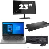 Lenovo ThinkBook 14 G3 ACL - AMD Ryzen 7 5700U - 14 inch - 16GB RAM - 256GB SSD - Windows 11 Home + 1x 23 inch Monitor Zichtbare schade