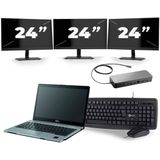 Fujitsu LifeBook S938 - Intel Core i7-8e Generatie - 13 inch - 16GB RAM - 256GB SSD - Windows 11 + 3x 24 inch Monitor Zichtbaar gebruikt