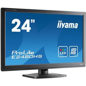 iiyama ProLite E2480HS - 24 inch - 1920x1080 - DVI - HDMI - VGA - Zwart Nette Staat