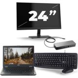 Fujitsu LifeBook U727 - Intel Core i7-7e Generatie - 12 inch - 16GB RAM - 256GB SSD - Windows 11 + 1x 24 inch Monitor Zichtbaar gebruikt