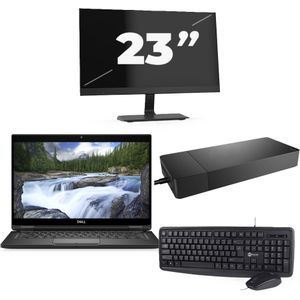 Dell XPS 13 7390 - Intel Core i5-10e Generatie - 13 inch - 16GB RAM - 256GB SSD - Windows 11 Home + 1x 23 inch Monitor Zichtbaar gebruikt