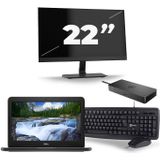 Dell Latitude 3300 - Intel Core i3-7e Generatie - 13 inch - 8GB RAM - 256GB SSD - Windows 11 + 1x 22 inch Monitor Zichtbaar gebruikt