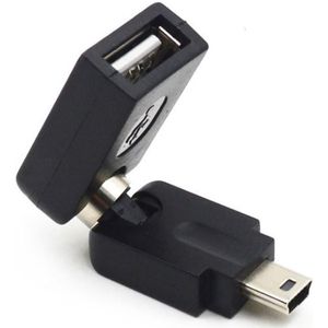 Mini USB to 360°USB-A OTG Connector F/M
