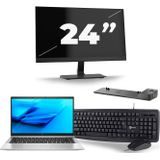 HP EliteBook 840 G7 - Intel Core i5-10e Generatie - 14 inch - 16GB RAM - 512GB SSD - Windows 11 + 1x 24 inch Monitor Zichtbaar gebruikt