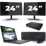 Dell Latitude 5300 - Intel Core i7-8e Generatie - 13 inch - 16GB RAM - 256GB SSD - Windows 11 + 2x 24 inch Monitor Zichtbare schade