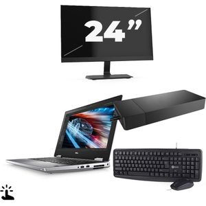 Dell Precision 7540 - Intel Core i7-9e Generatie - 15 inch - Touch - 16GB RAM - 256GB SSD - Windows 11 Home + 1x 24 inch Monitor Zichtbaar gebruikt