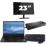 Lenovo ThinkPad E14 - Intel Core i3-10e Generatie - 14 inch - 16GB RAM - 256GB SSD - Windows 11 + 1x 23 inch Monitor Nette Staat