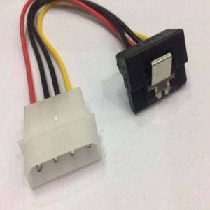 Molex Male naar 90° SATA voedingskabel