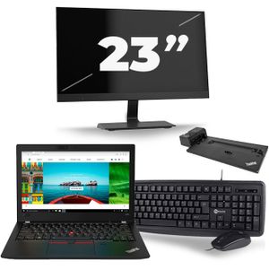 Lenovo Thinkpad A285 - AMD Ryzen 5 2500U - 12 inch - 8GB RAM - 256GB SSD - Windows 10 + 1x 23 inch Monitor Nette Staat