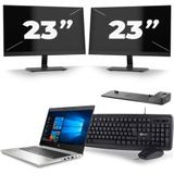 HP ProBook 430 G7 - Intel Core i5-10e Generatie - 13 inch - 16GB RAM - 256GB SSD - Windows 11 + 2x 23 inch Monitor Zichtbare schade