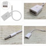 3.5mm Male AUX Audio Plug Jack To USB 2.0 Female Cable