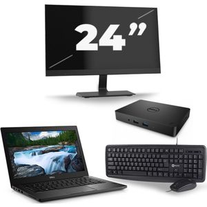 Dell Latitude 5490 - Intel Core i5-8e Generatie - 14 inch - 16GB RAM - 256GB SSD - Windows 11 + 1x 24 inch Monitor Nette Staat