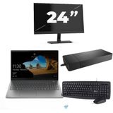 Lenovo ThinkBook 15 G2 ITL - Intel Core i5-11e Generatie - 15 inch - 16GB RAM - 256GB SSD - Windows 11 Home + 1x 24 inch Monitor Nette Staat