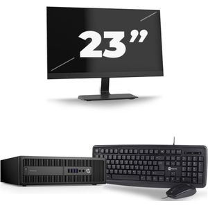 HP ProDesk 600 G3 USFF - Intel Core i5-7e Generatie - 8GB RAM - 256GB SSD - Windows 11 + 1x 23 inch Monitor Nette Staat