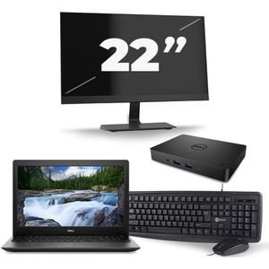 Dell Latitude 3590 - Intel Core i5-8e Generatie - 15 inch - 16GB RAM - 512GB SSD - Windows 11 + 1x 22 inch Monitor Nette Staat