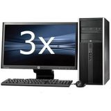 HP Elite 8300 Tower - Intel Pentium G630 - 4GB - 500GB HDD + Dual 3x 24'' Widescreen LCD - Win 10