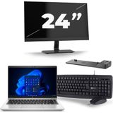 HP ProBook 640 G8 - Intel Core i5-11e Generatie - 14 inch - 16GB RAM - 256GB SSD - Windows 11 + 1x 24 inch Monitor Zichtbaar gebruikt