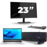HP EliteBook 840 G7 - Intel Core i5-10e Generatie - 14 inch - 16GB RAM - 512GB SSD - Windows 11 + 1x 23 inch Monitor Nette Staat