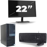 Dell Optiplex 7060 Tower - Intel Core i5-8e Generatie - 16GB RAM - 512GB SSD - Windows 11 + 1x 22 inch Monitor Nette Staat