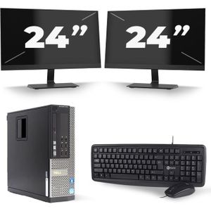 Dell Optiplex 7010 SFF - Intel Core i5-3e Generatie - 8GB RAM - 256GB SSD - Windows 10 + 2x 24 inch Monitor Nette Staat